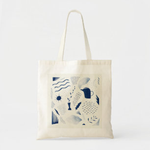 Tote Bag Blue pattern