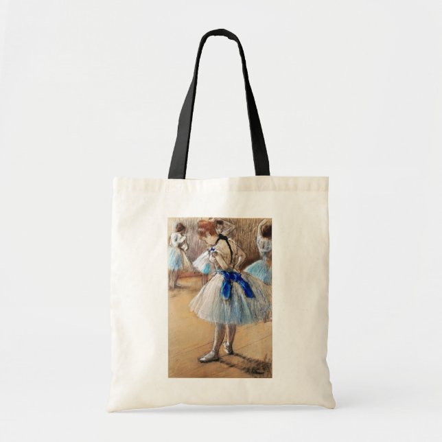 Tote Bag Blue Ribbon Dancer, Edgar Degas (Devant)