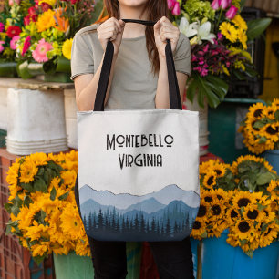 Tote Bag Blue Ridge Mountains, Montebello personnalisable