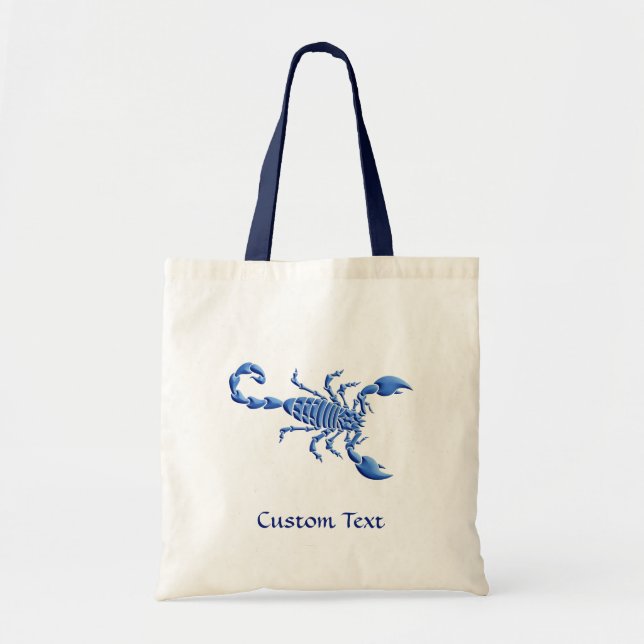 Tote Bag Blue Scorpion (Devant)