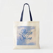 Blue Sky Inspirational Lever et brillant Verse de