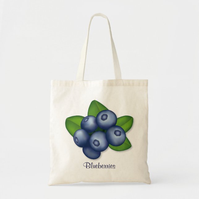 Tote Bag Blueberry compagnon du marché (Devant)