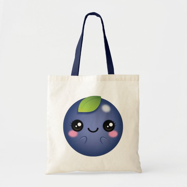 Tote Bag Blueberry de Kawaii (Devant)