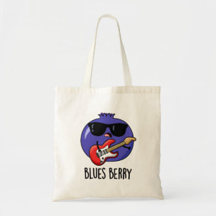 Tote Bag Blues Berry Funky Fruit Pun