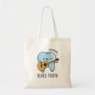 Tote Bag Blues Tooth Funky Dental Music Pun