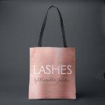 Tote Bag Blush Pink - Rose Gold Eyelashes Fournitures<br><div class="desc">Blush Pink - Rose Gold Foil Eyelash Extension - Lashes fournit sac promotionnel. Le nom et la profession du contact commercial peuvent être changés pour être utilisés pour n'importe quel type d'entreprise. Veuillez contacter le concepteur pour obtenir d'autres articles correspondants.</div>