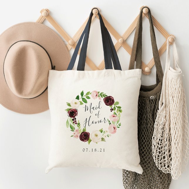 Tote Bag Blush Romance Maid of Honor (Créateur téléchargé)