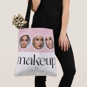 Tote Bag Blush Rose Blanc 3 Photo MUA Maquilleuse
