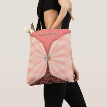 Blush Rose Personnalisé Texte Tissu Illusion de Jo