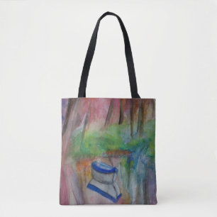 Tote Bag Boat Romantique aquarelle Art Fourre-tout