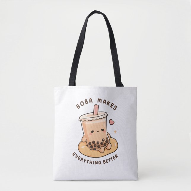 Tote Bag Boba rend tout meilleur (Devant)