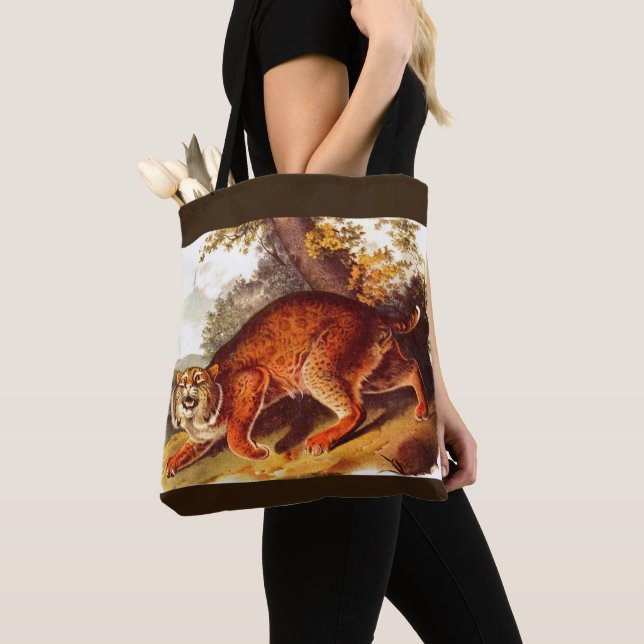 Tote Bag bobcat effrayant (De près)