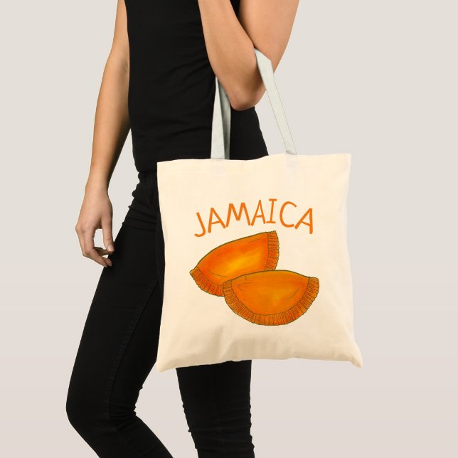 Tote Bag Boeuf épicé jamaïcain Patty Patty Jamaïque Pâtisse (Devant (produit))