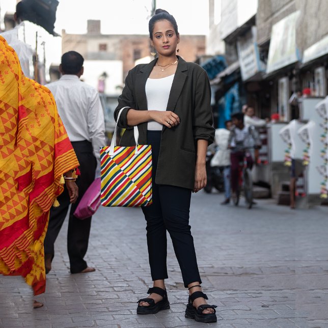 Tote Bag Bohème rayé (Créateur téléchargé)