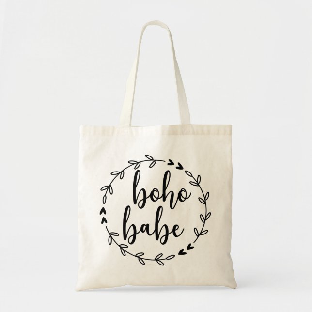 Tote Bag Boho Babe Wreath (Devant)