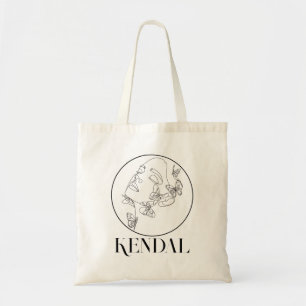 Tote Bag Boho Bohemian Abstrait minimal Style