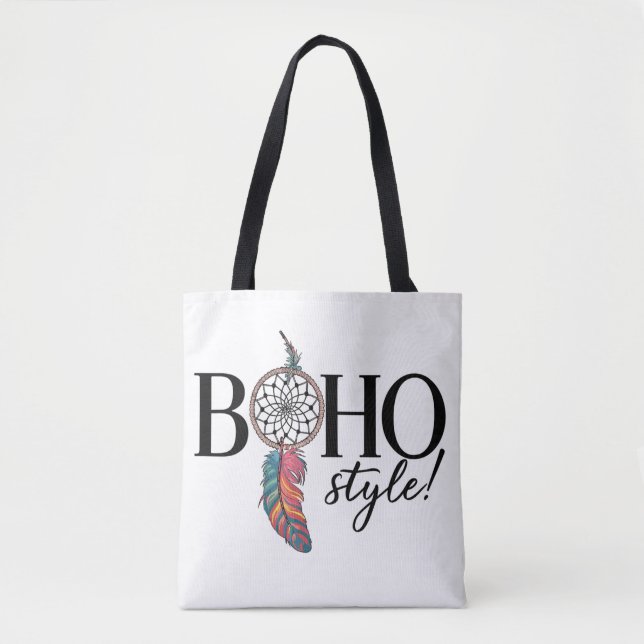 Tote Bag Boho Dreamcatcher Free Spirit Style Femme Mode (Devant)