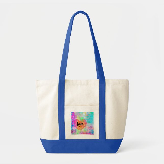 Tote Bag Boho Heart Love (Devant)