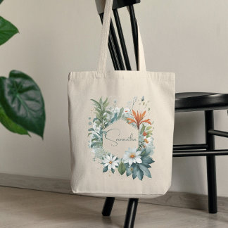 Tote Bag Boho moderne minimaliste élégant tendance botaniqu