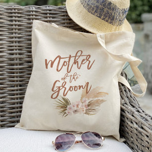 Tote Bag Boho Pampas Floral Mère du Marié