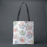 Tote Bag Boho Pastel Aquarelle Succulente Motif Floral<br><div class="desc">Joli sac fourre-tout boho avec aquarelle motif de succulents pastel,  cactus et fleurs. Ce sac fourre-tout succulent est l'accessoire parfait pour l'été.</div>