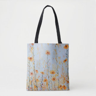 Tote Bag Boho Vintage Fleurs sauvages