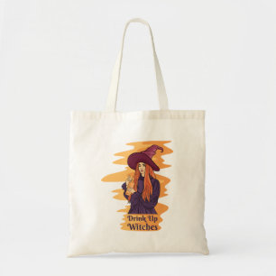 Tote Bag Boire des sorcières mignonne Fantôme drôle Hallowe