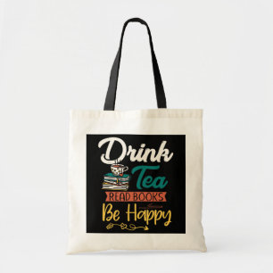 Tote Bag Boire Thé Lire Livres Be Happy Livre Worm Tea Love