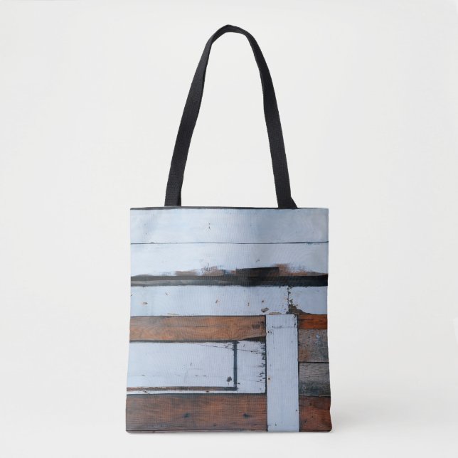 Tote Bag Bois blanc et marron (Devant)