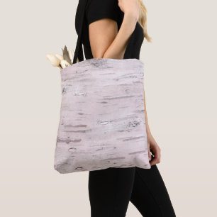 Tote Bag Bois d'Arbre de bouleau blanc Rustique Grange Mais