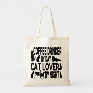 Tote Bag Boisson de café Amoureux des chats