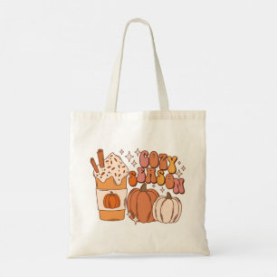 Tote Bag Boisson d'épices Citrouille de saison et Citrouill