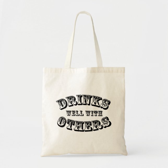 Tote Bag Boissons bien avec d'autres style vintage (Devant)