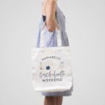 Tote Bag Boissons modernes de poupée bleue week-end bachelo<br><div class="desc">Blue girly moderne boissons bachelorette week-end script partie assorti décor.</div>