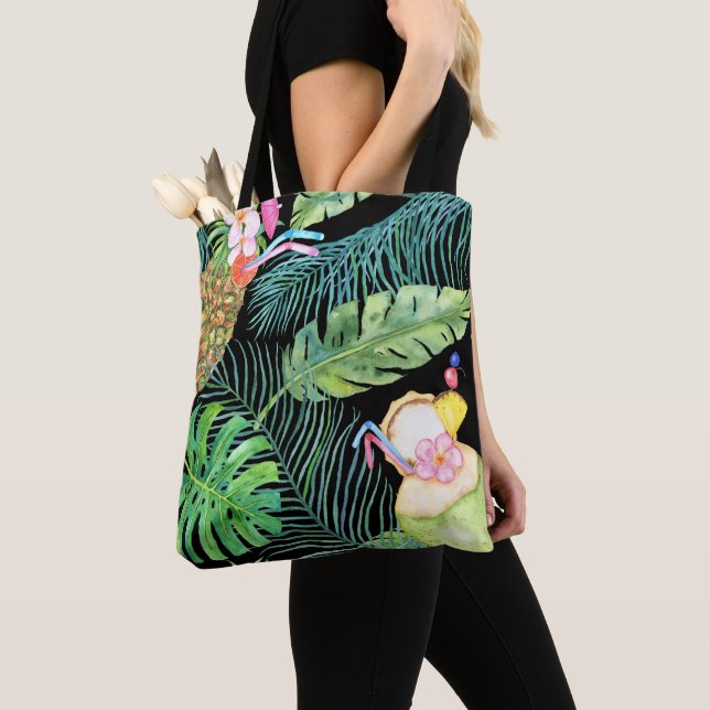 Tote Bag Boissons tropicales Fourre-tout (De près)