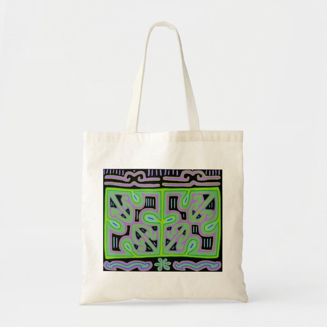 Tote Bag Boîte à musique Panama Mola (Devant)
