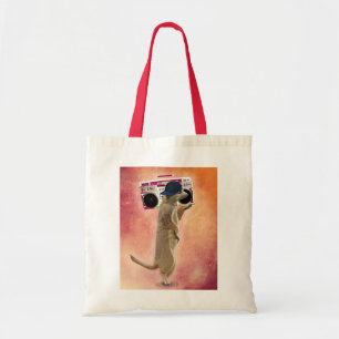 Tote Bag Boîte de rangement Meerkat et Boom