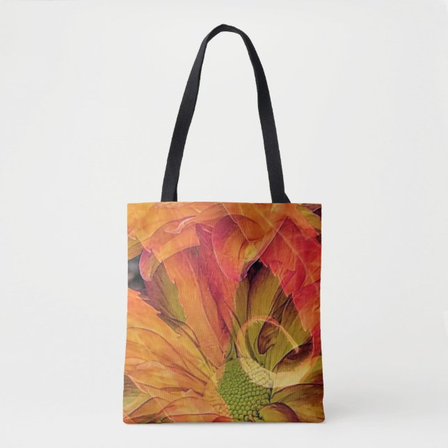 Tote Bag Boîtier à fleurs d'automne - fourre-tout (Devant)