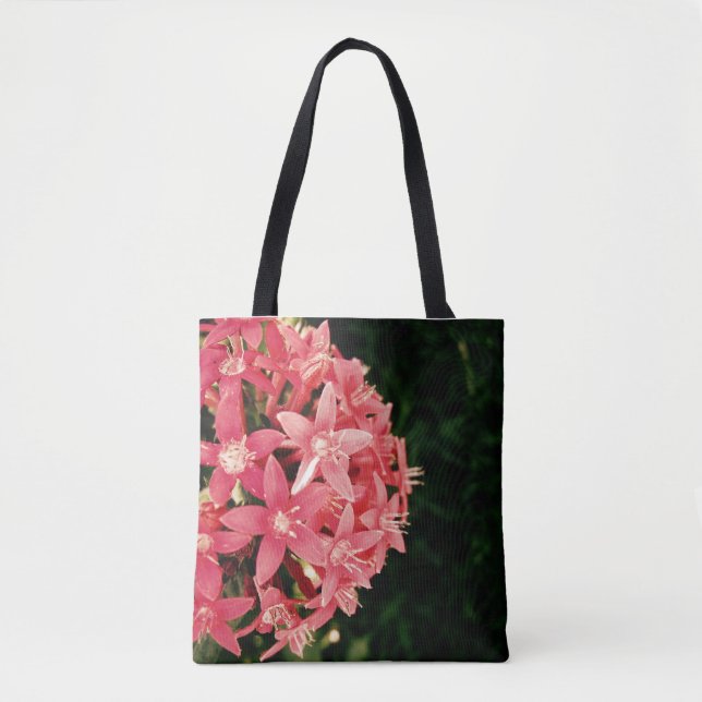 Tote Bag Bokee à fleurs roses (Devant)