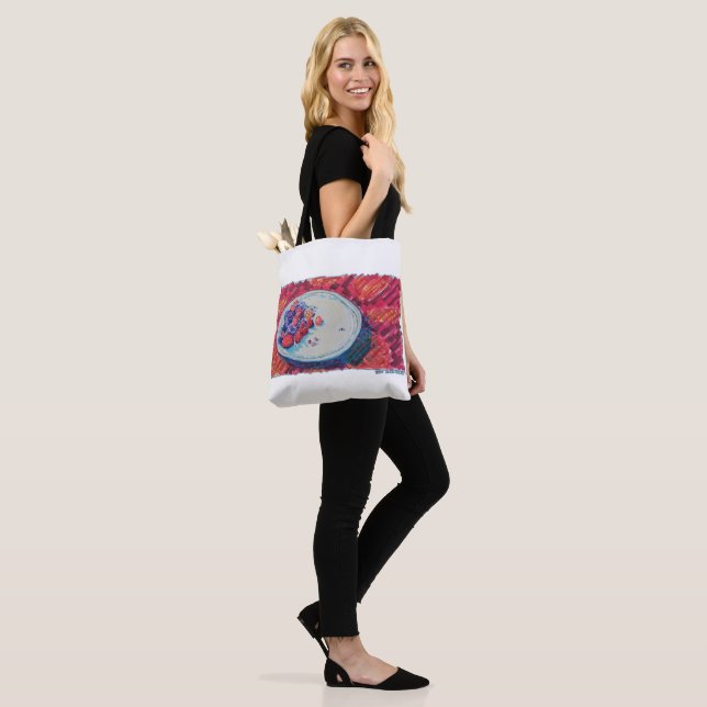 Tote Bag Bol de fruits rouges (Sur le modèle)