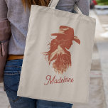 Tote Bag Bold Retro Western Cowgirl Bachelorte Nom<br><div class="desc">Un Western Cowgirl Rétro Bachelorette Party Nom personnalisé Sac fourre-tout</div>