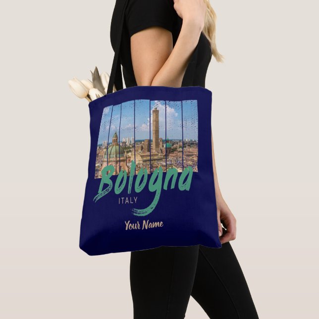 Tote Bag Bologne Émilie-Romagne Italie souvenir vintage (De près)