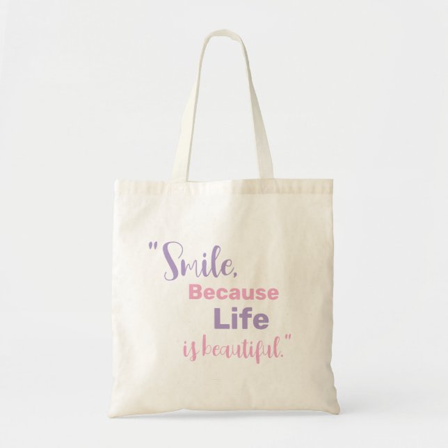 Tote Bag Bolsa de tela frase  (Devant)