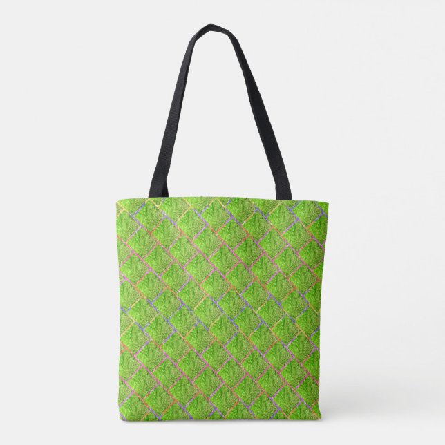 Tote Bag Bolsa verde amadurecido, amarelada, tijolinho (Dos)
