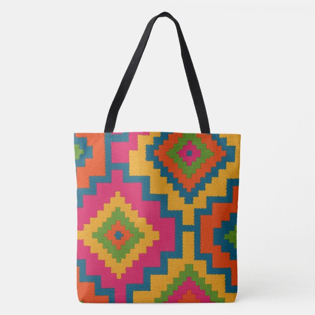 TOTE BAG BOLSAS  CORES GEOMÉTRICO  (Devant)