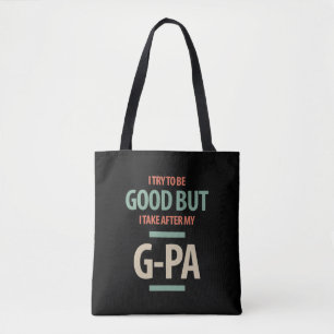 Tote Bag Bon, Mais G-Pa Cadeau grand-père