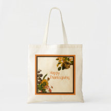Bon thanksgiving orange et automne Brown floral