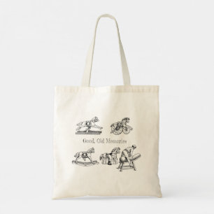 Tote Bag Bon, Vieux Souvenirs (Jeux Vintages à cheval)