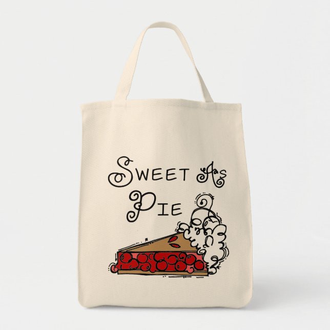 Tote Bag Bonbon comme tarte (Devant)