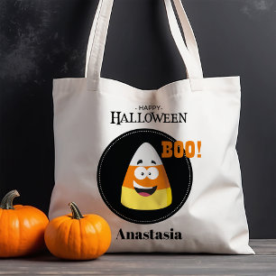 Tote Bag Bonbon Corn Happy Halloween Personnalisé